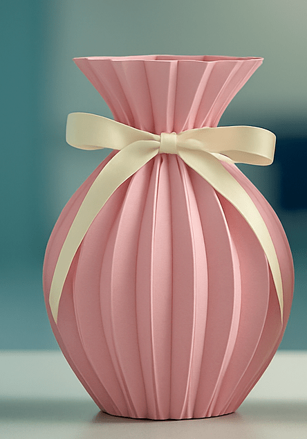 Bæredygtig engangsvase lyserød - CareVase