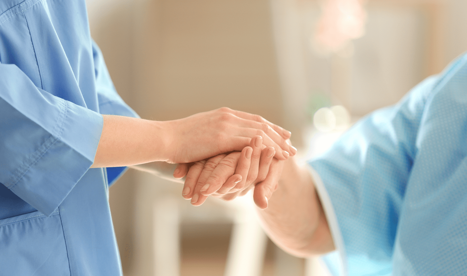 omsorg mellem personale og patient på hospitalet